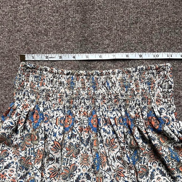 Nordstrom Ace Delivery Boho Colorful Pattern Smocked Skirt Womens Size XS - Picture 4 of 5